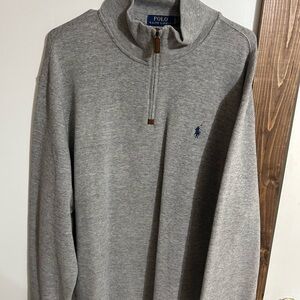Polo by Ralph Lauren Men's Zip-Up Sweater in Gray